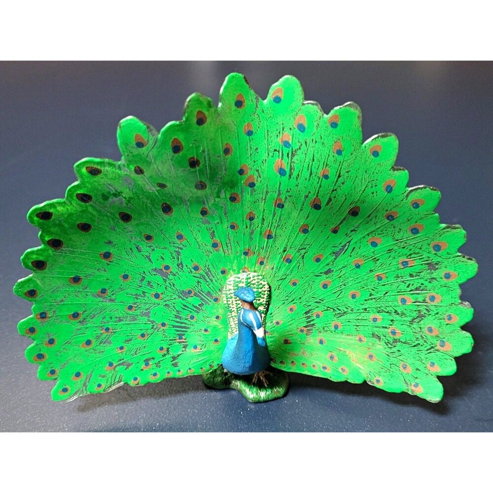 Schleich 73527 Male Peacock 4" Figure Toy 2012 Retired Realistic Bird New
